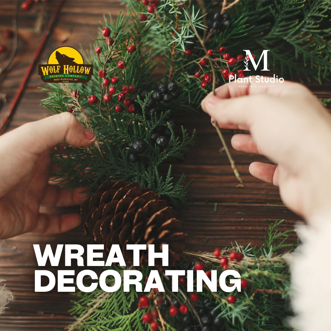 Wreath Decorating - Wolf Hollow Brewing Co.